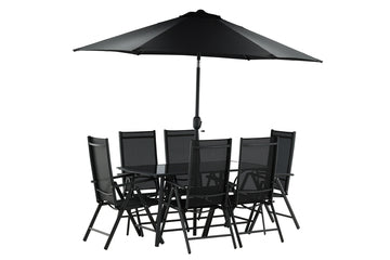 BREKKI dining set incl parasol