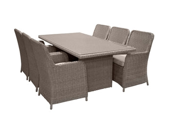 WEMBLEY dining set: Table and 6 chairs