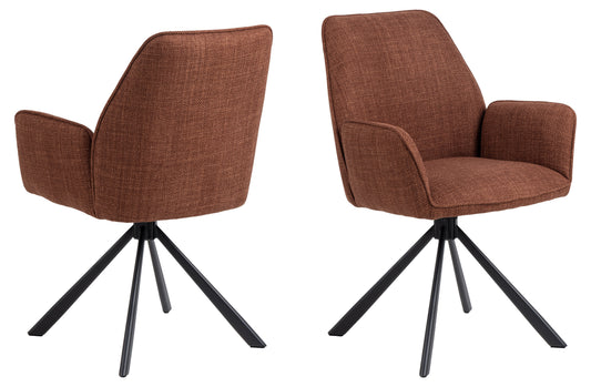 Glenda dining chair with armrest