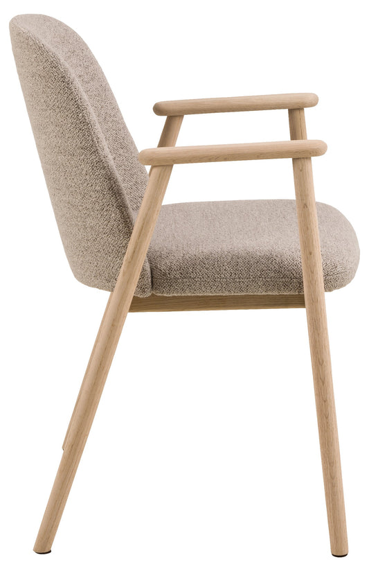 Leo dining chair with armrest
