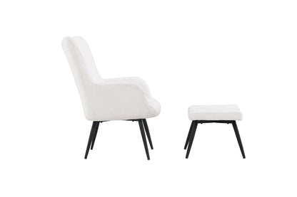 COMO armchair with footstool