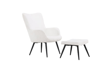 COMO armchair with footstool