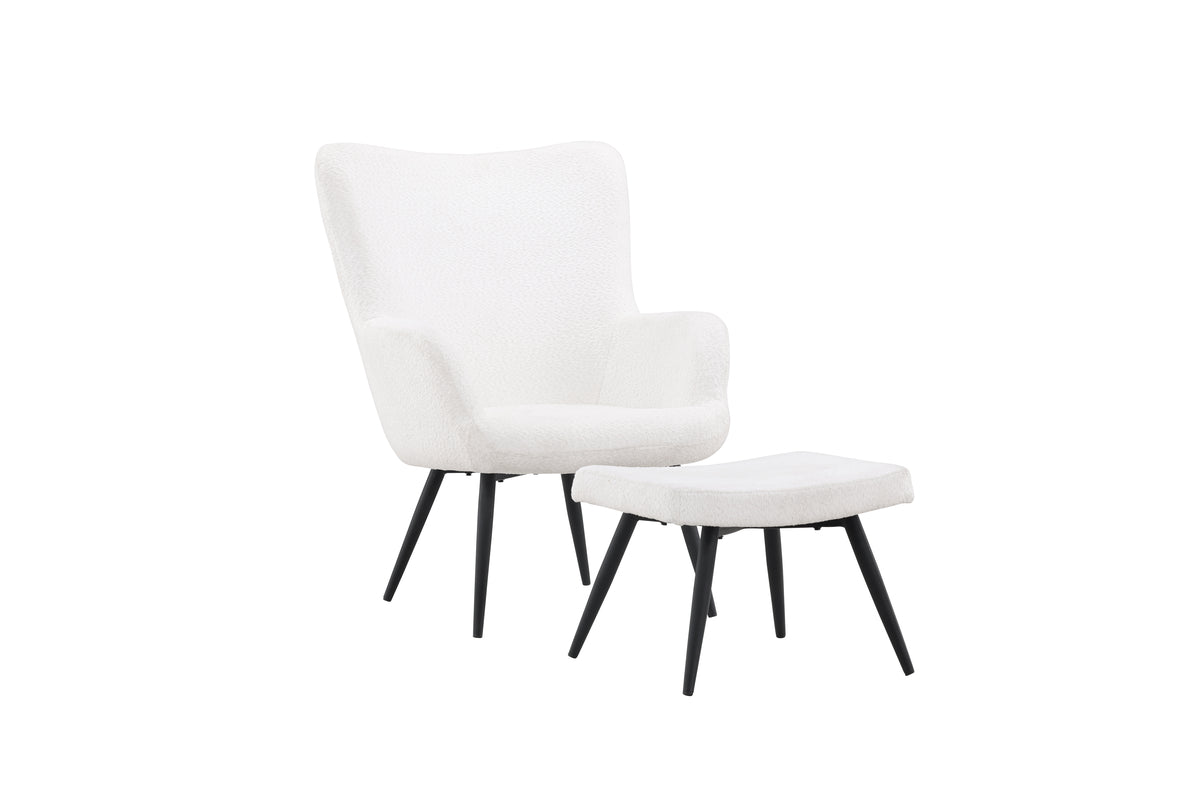 COMO armchair with footstool