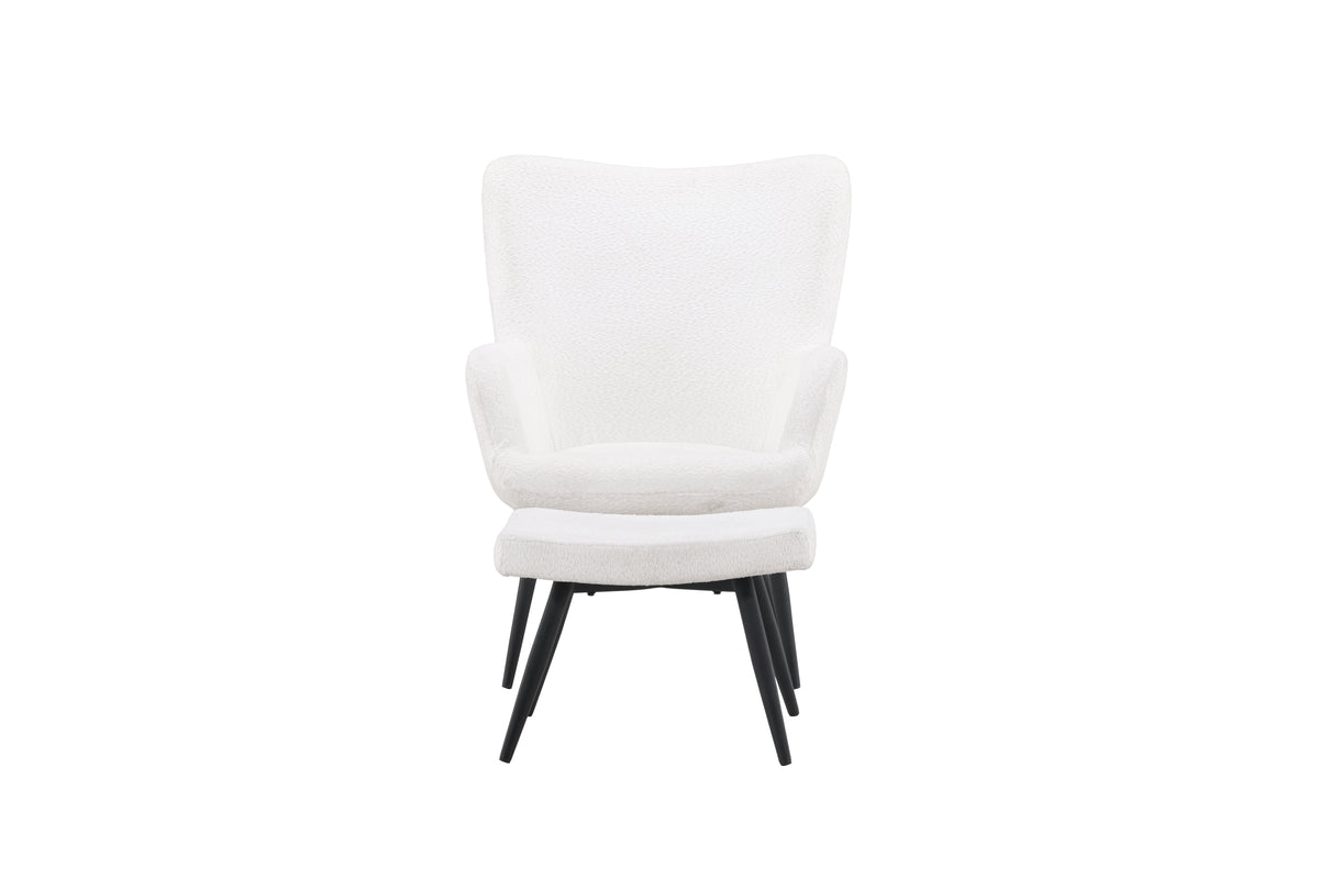 COMO armchair with footstool