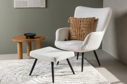 COMO armchair with footstool