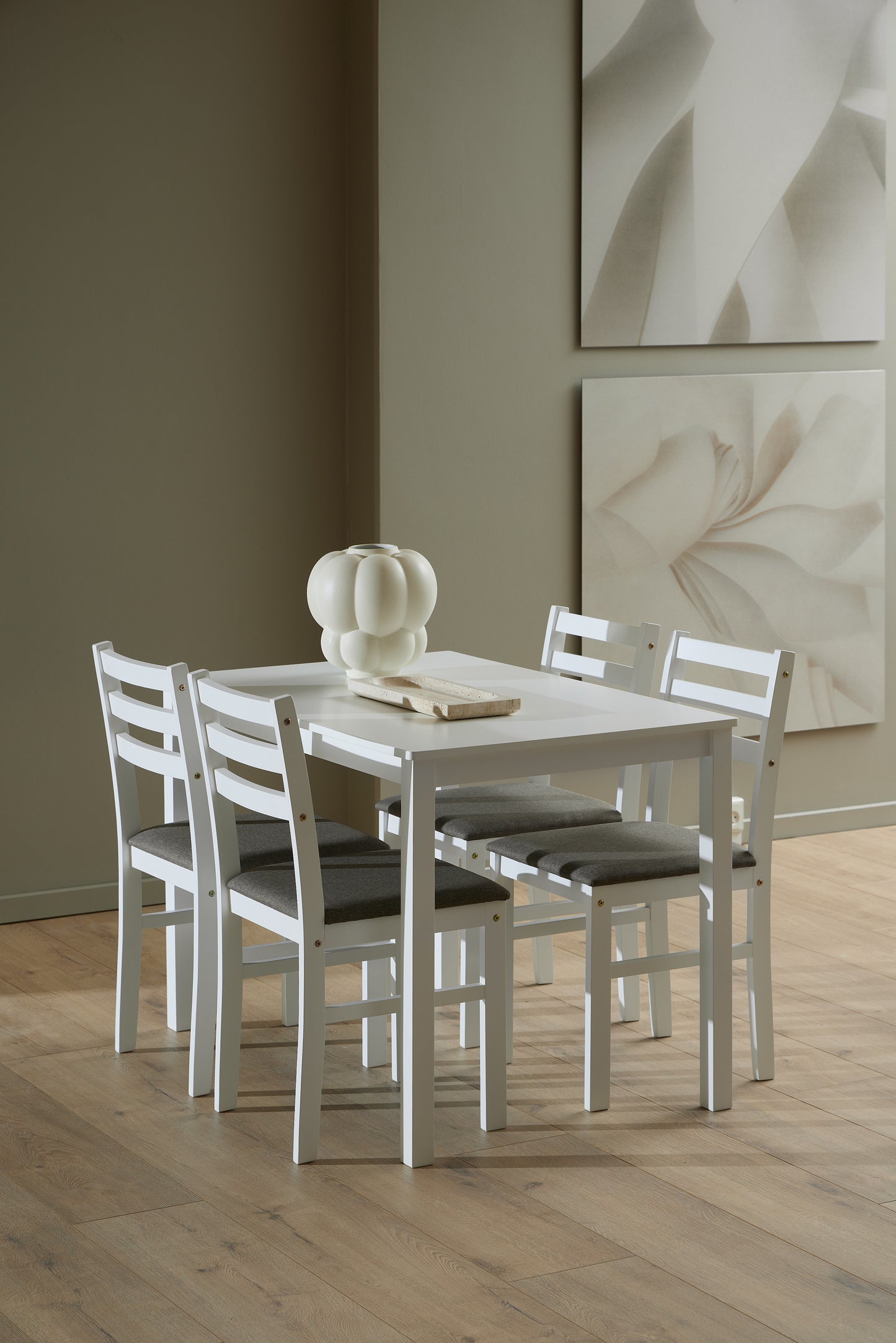 Conjunto de mesa comedor ALICANTE con 4 sillas - OFERTA LIMITADA