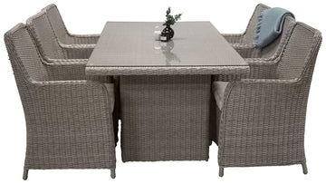 Conjunto de comedor WEMBLEY: Mesa y 6 sillas