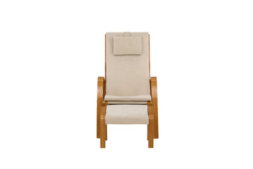 Groto lounge chair with footstool