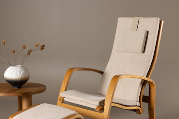 Groto lounge chair with footstool