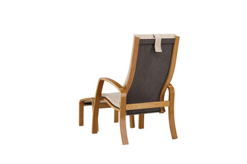 Groto lounge chair with footstool