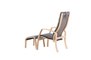 Groto lounge chair with footstool