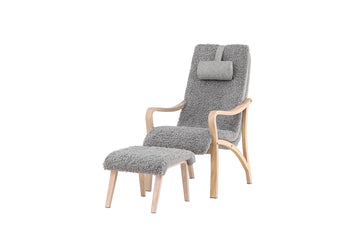 Fåro lounge chair witrh footstool