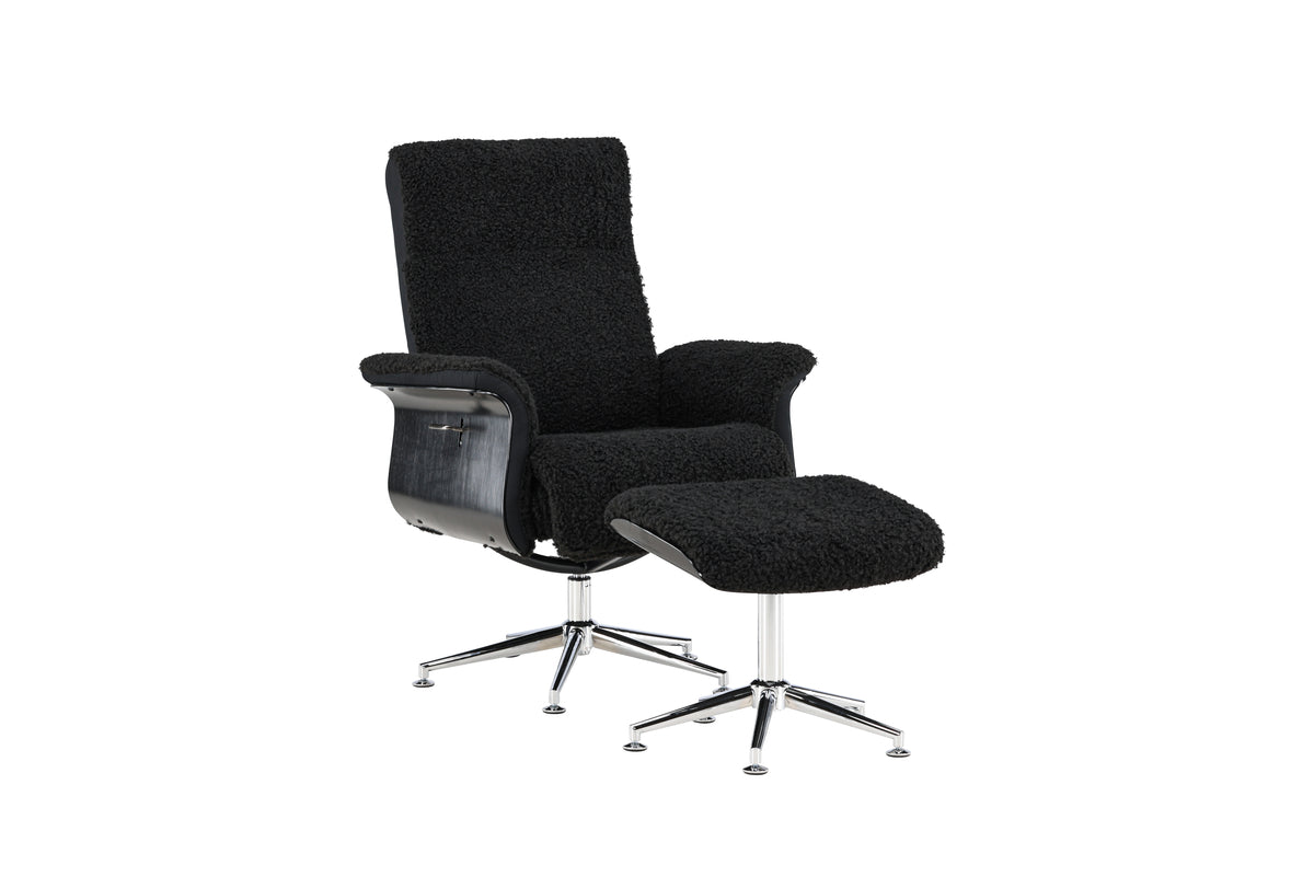 Hågon lounge chair with footstool