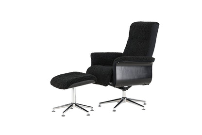 Hågon lounge chair with footstool