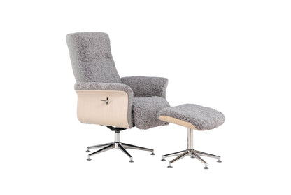 Hågon lounge chair with footstool