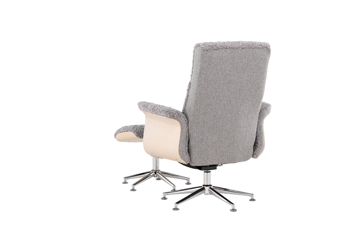 Hågon lounge chair with footstool